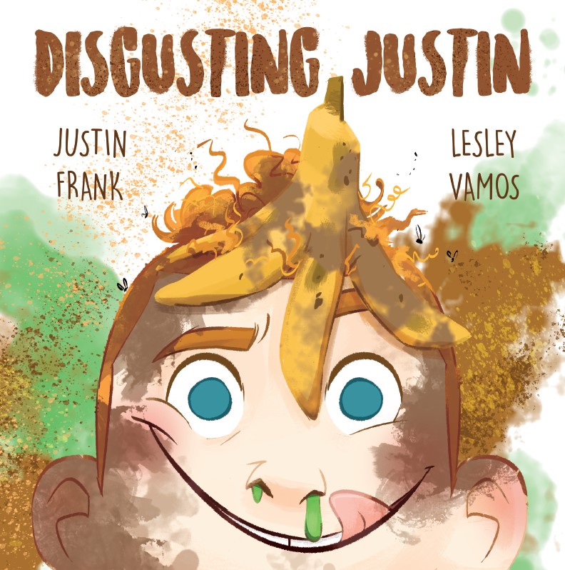 justin frank self-published author disgusting justin childrens book cover
