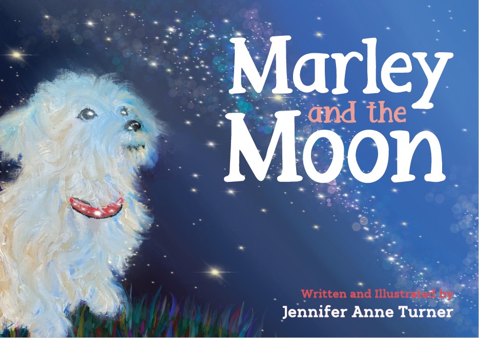 Jennifer Turner self-published childrens author Marley and the Moon book cover